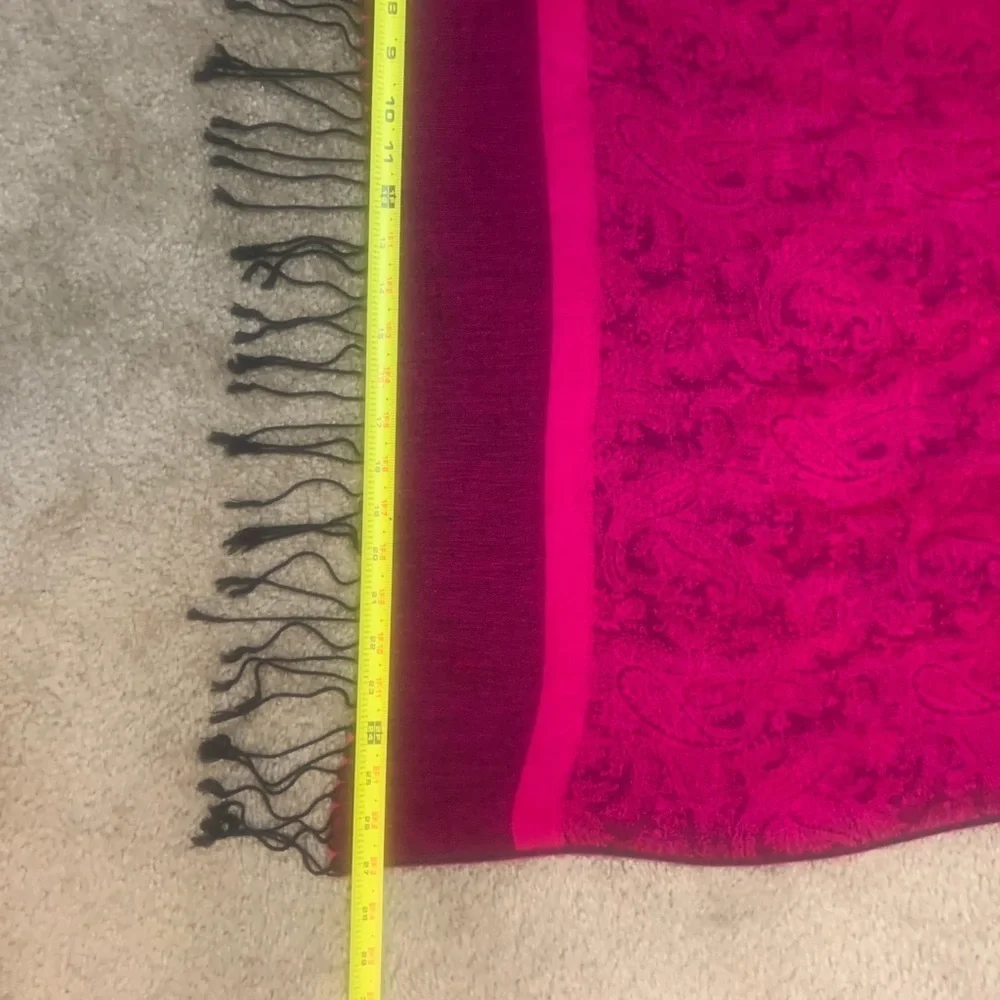 CASHMERE & SILK Blend Shawl Scarf OS